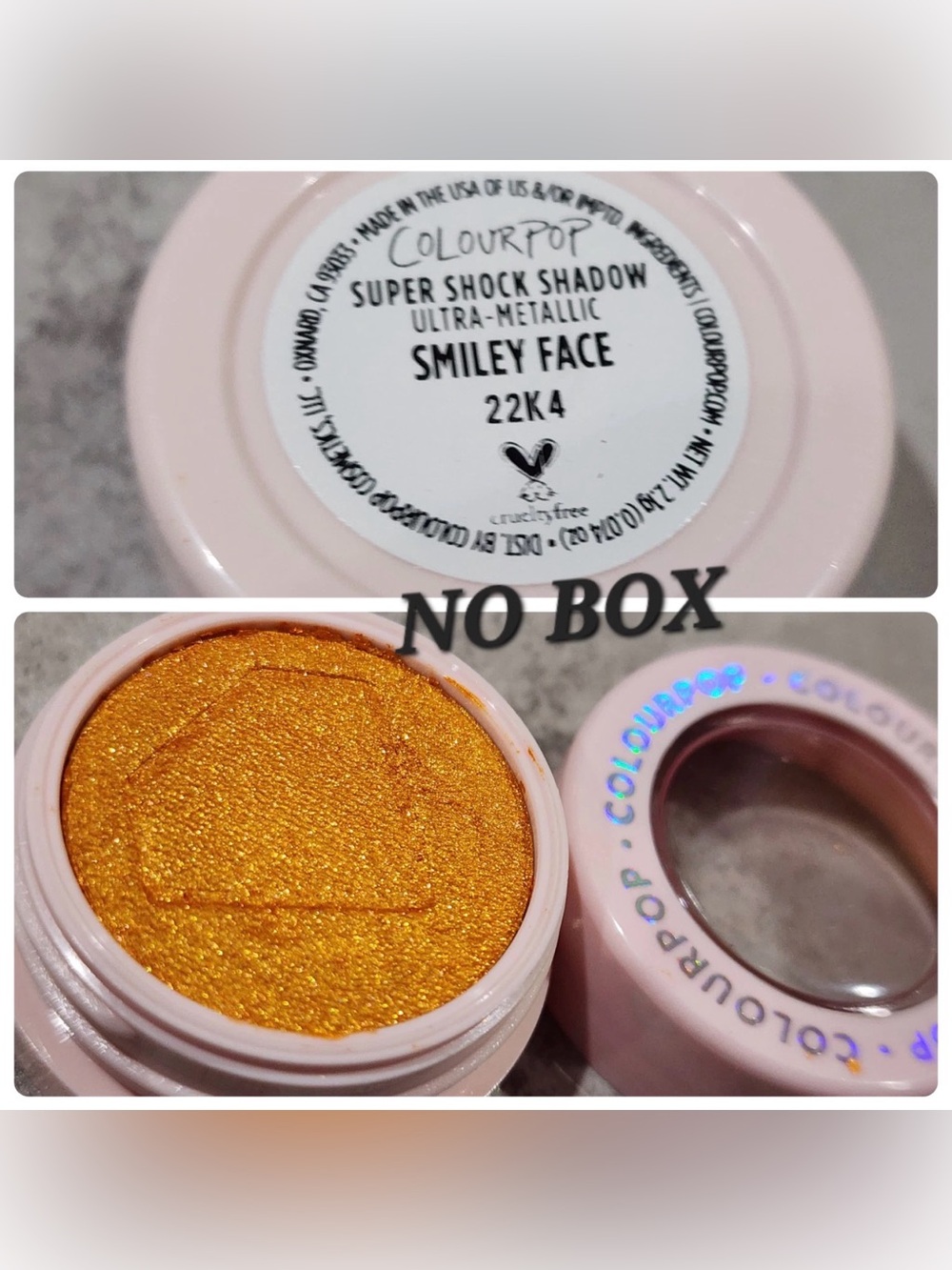Colourpop Limited Edition Supershock Eyeshadow | Smiley Face